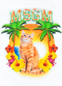 MSGM COLLEGE CAT グラフィックTシャツ 詳細画像 ホワイト 3