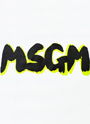 MSGM NEWブラッシュストローク WロゴTシャツ 詳細画像 ホワイト 3