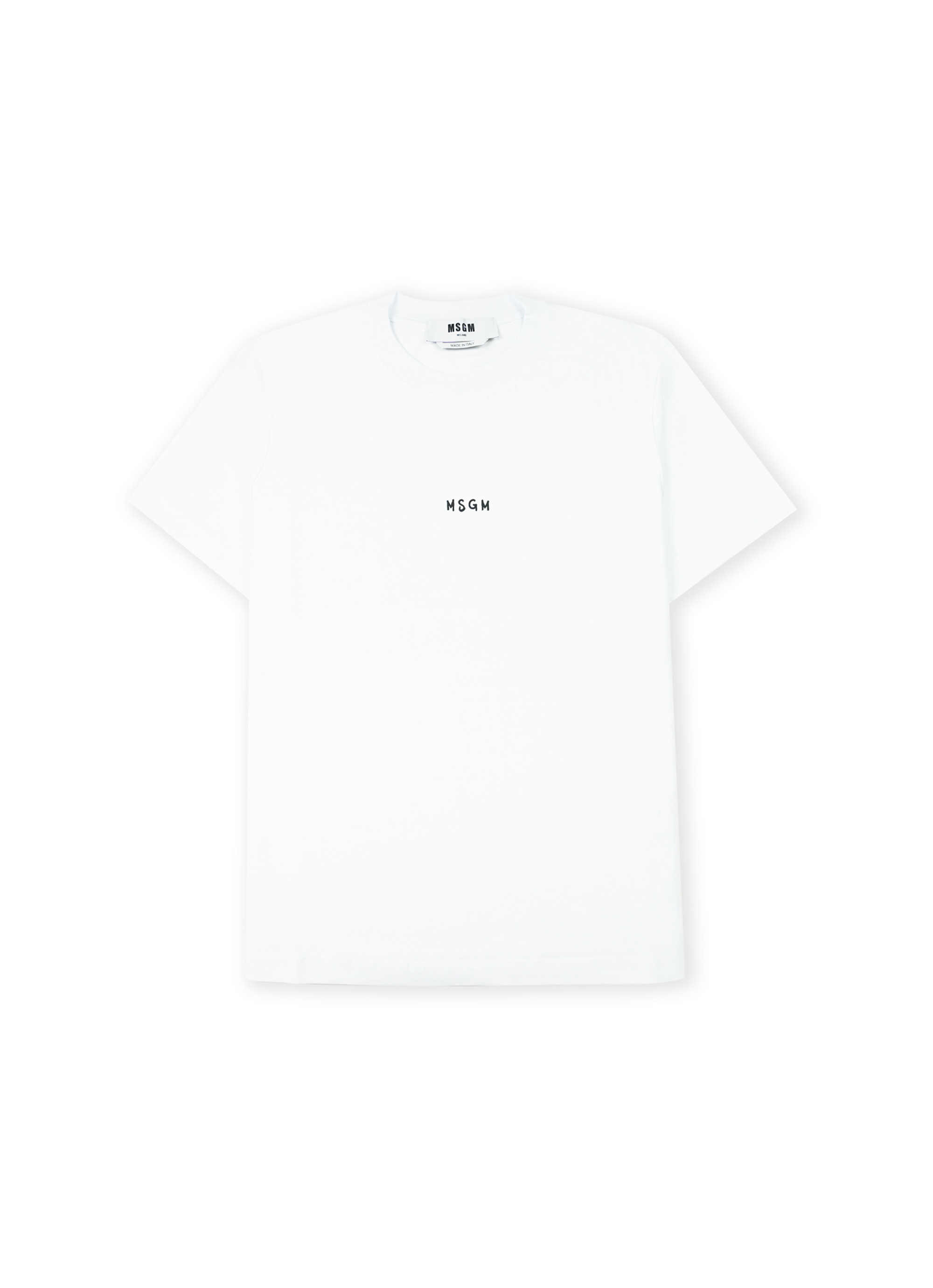MSGM MINIブラッシュストロークロゴ Tシャツ 詳細画像 ホワイト 1