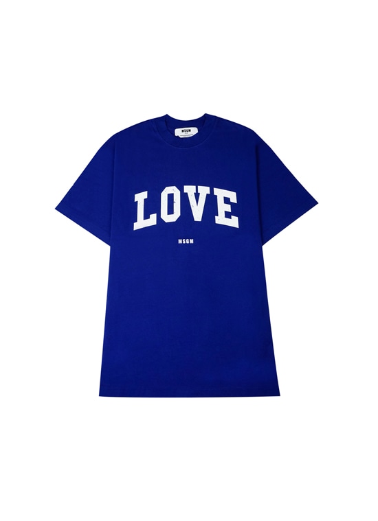 MSGM LOVE カレッジロゴTシャツ