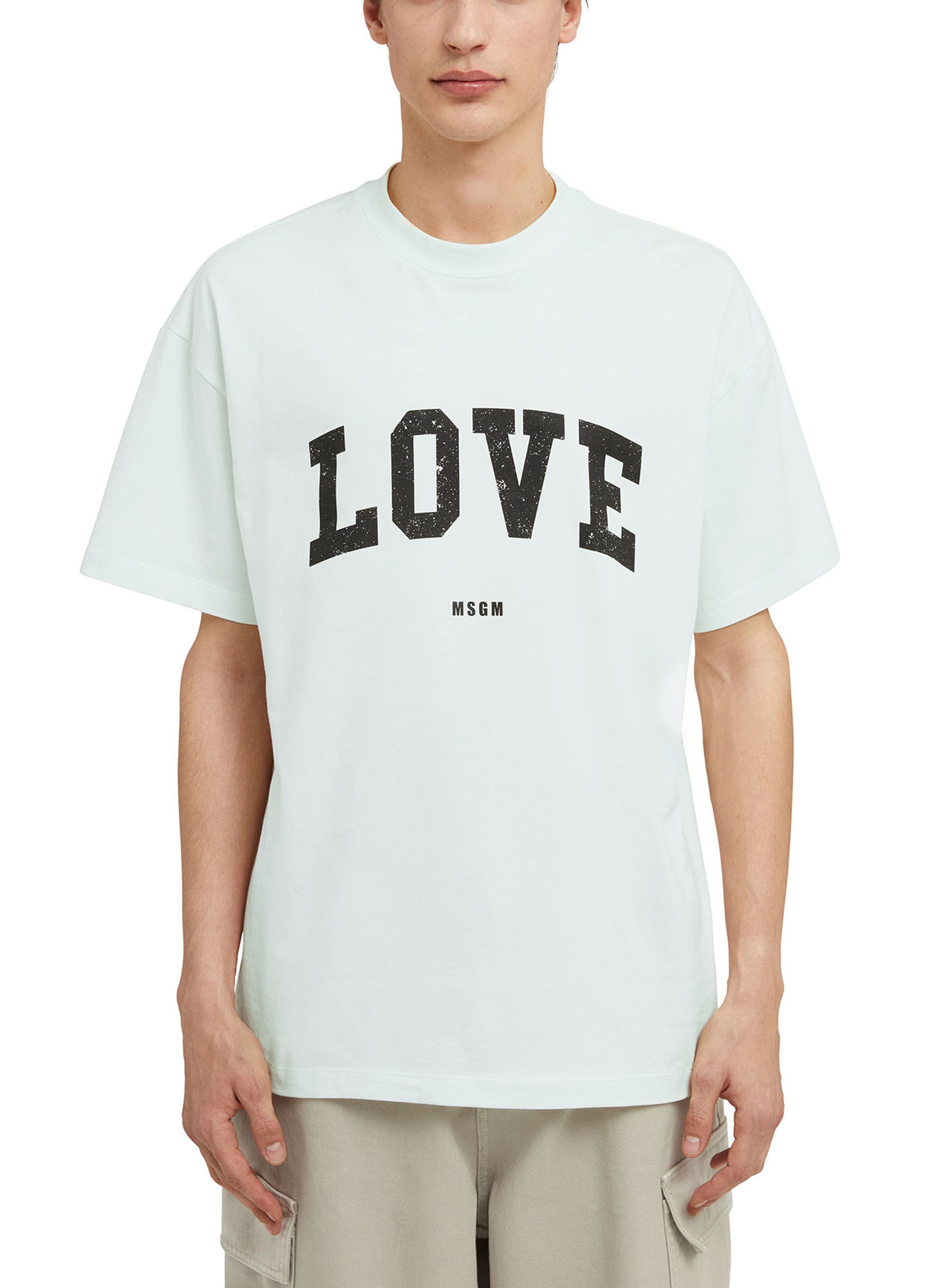 MSGM LOVE カレッジロゴTシャツ 詳細画像 ホワイト 4