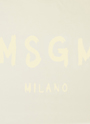 【NEW】MSGM ブラッシュロゴ ロングスリーブTシャツ 詳細画像 クリーム 3