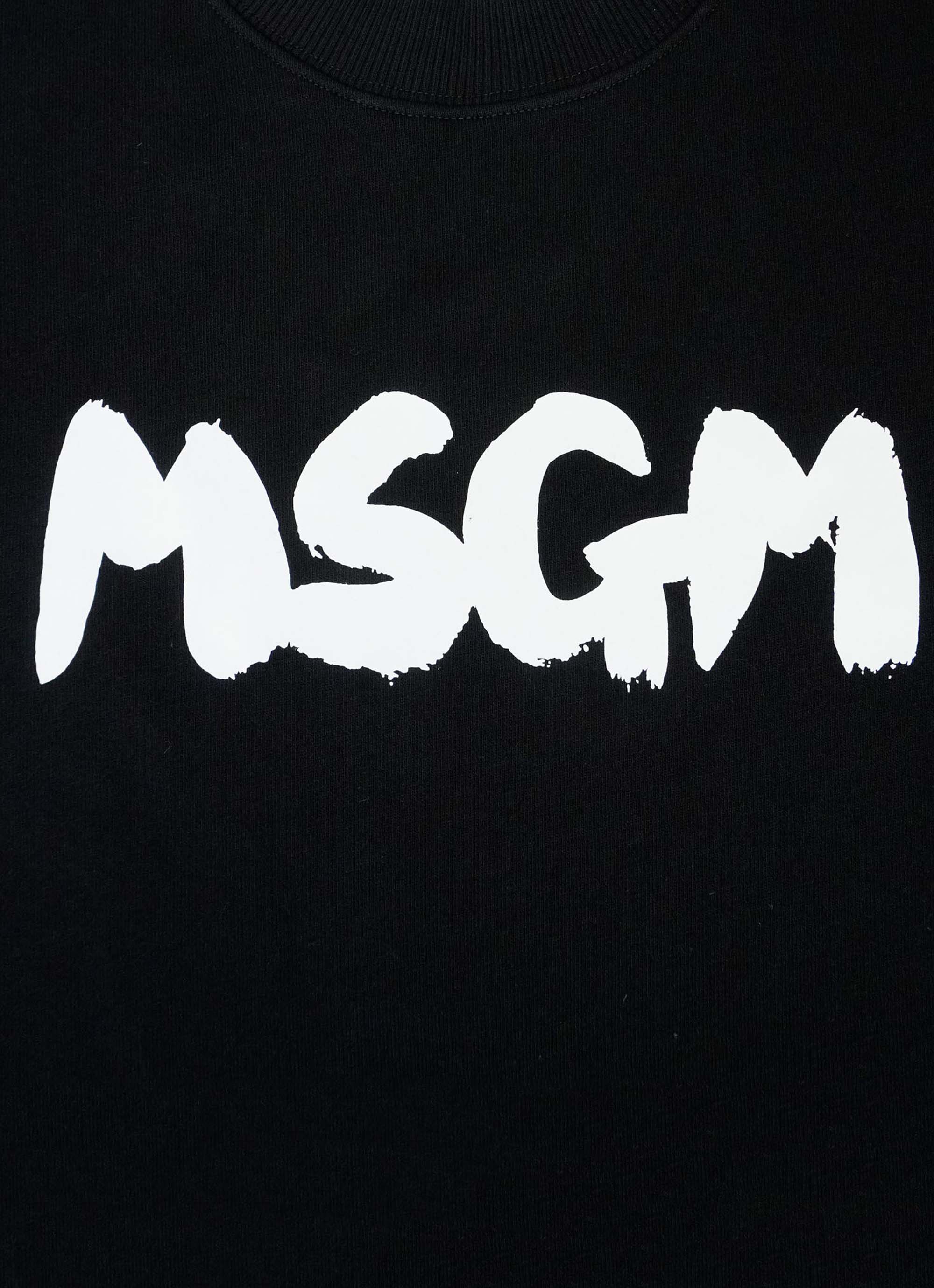 MSGM NEWブラッシュストロークロゴスウェット 詳細画像 ブラック 3