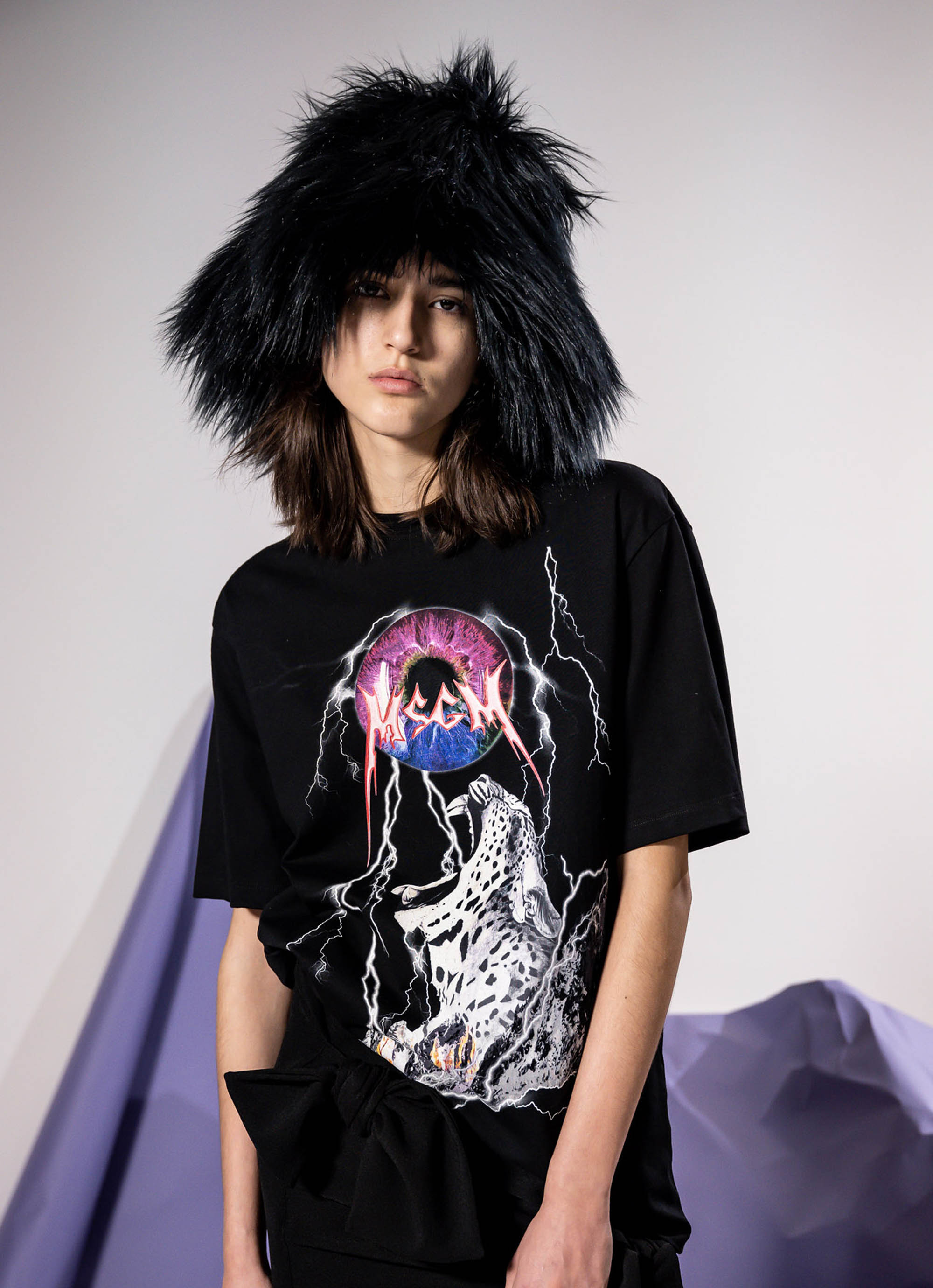 MSGM】 【MSGM Lightning LeopardプリントTシャツ】｜aoi公式