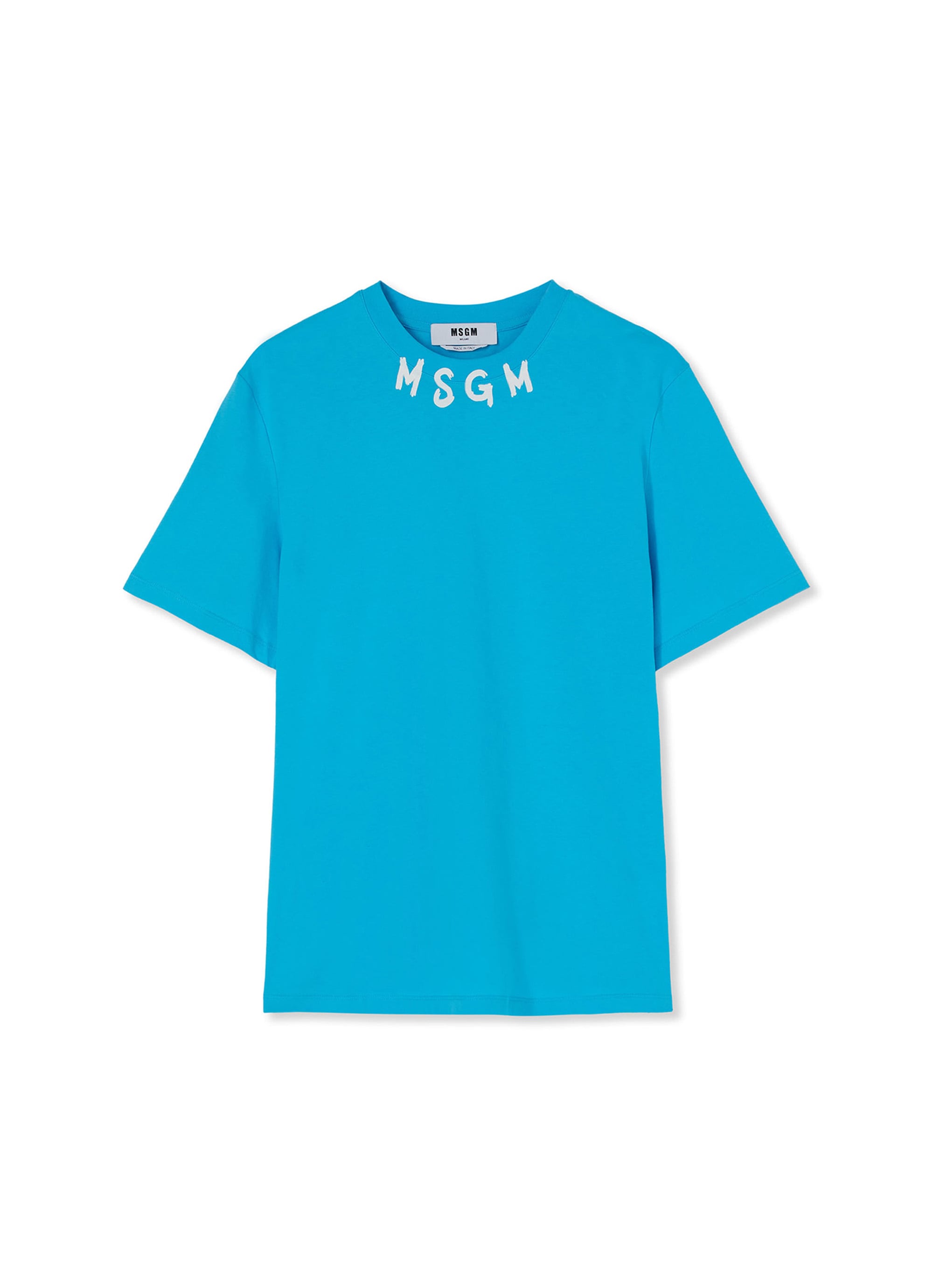 MSGM NEWブラッシュストロークロゴTシャツ 詳細画像 ライトブルー 1