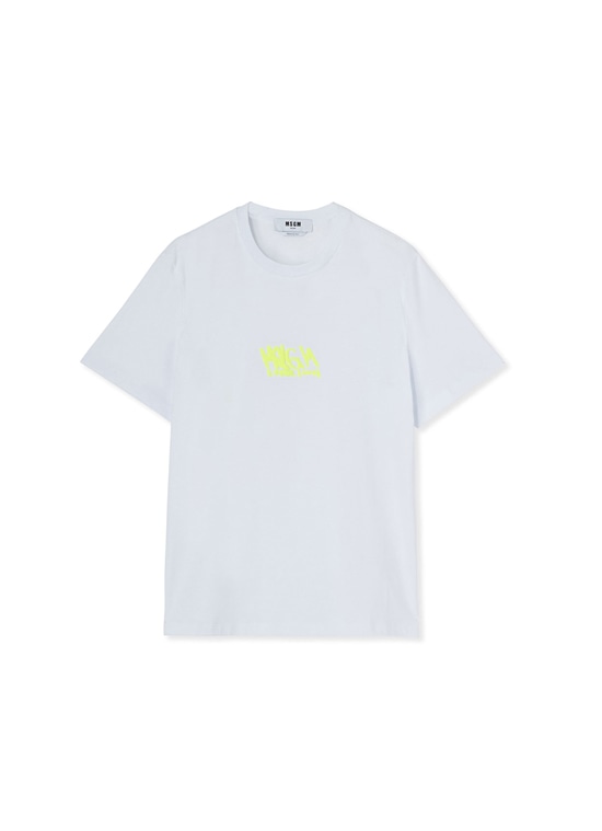 MSGM ERROR［404］ネオンプリント Tシャツ 