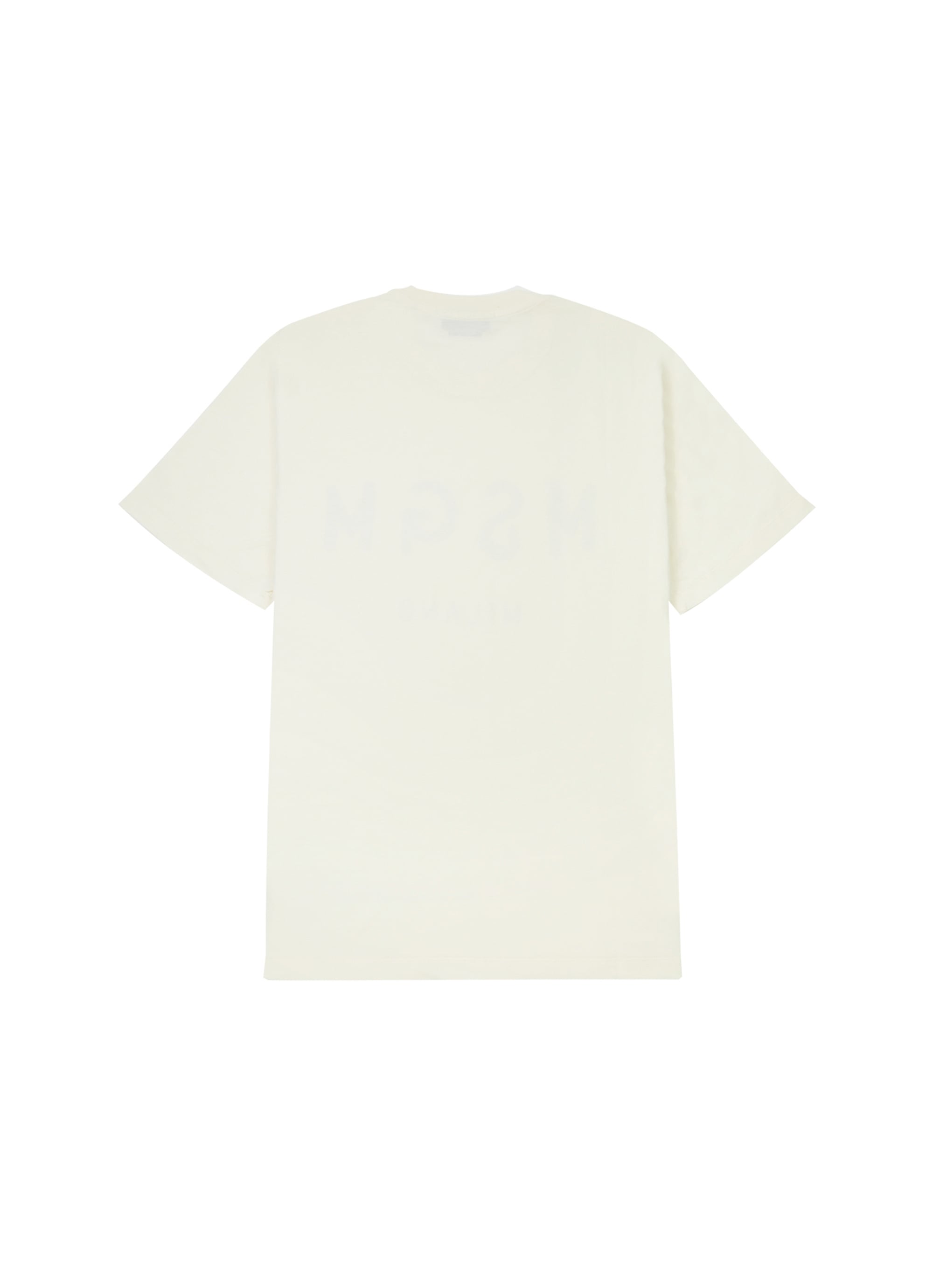 【NEW】MSGMブラッシュロゴTシャツ 詳細画像 オフホワイト×ライトブルー 2