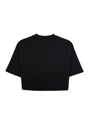 MSGM NEWブラッシュストロークロゴ クロップドTシャツ 詳細画像 ブラック 2