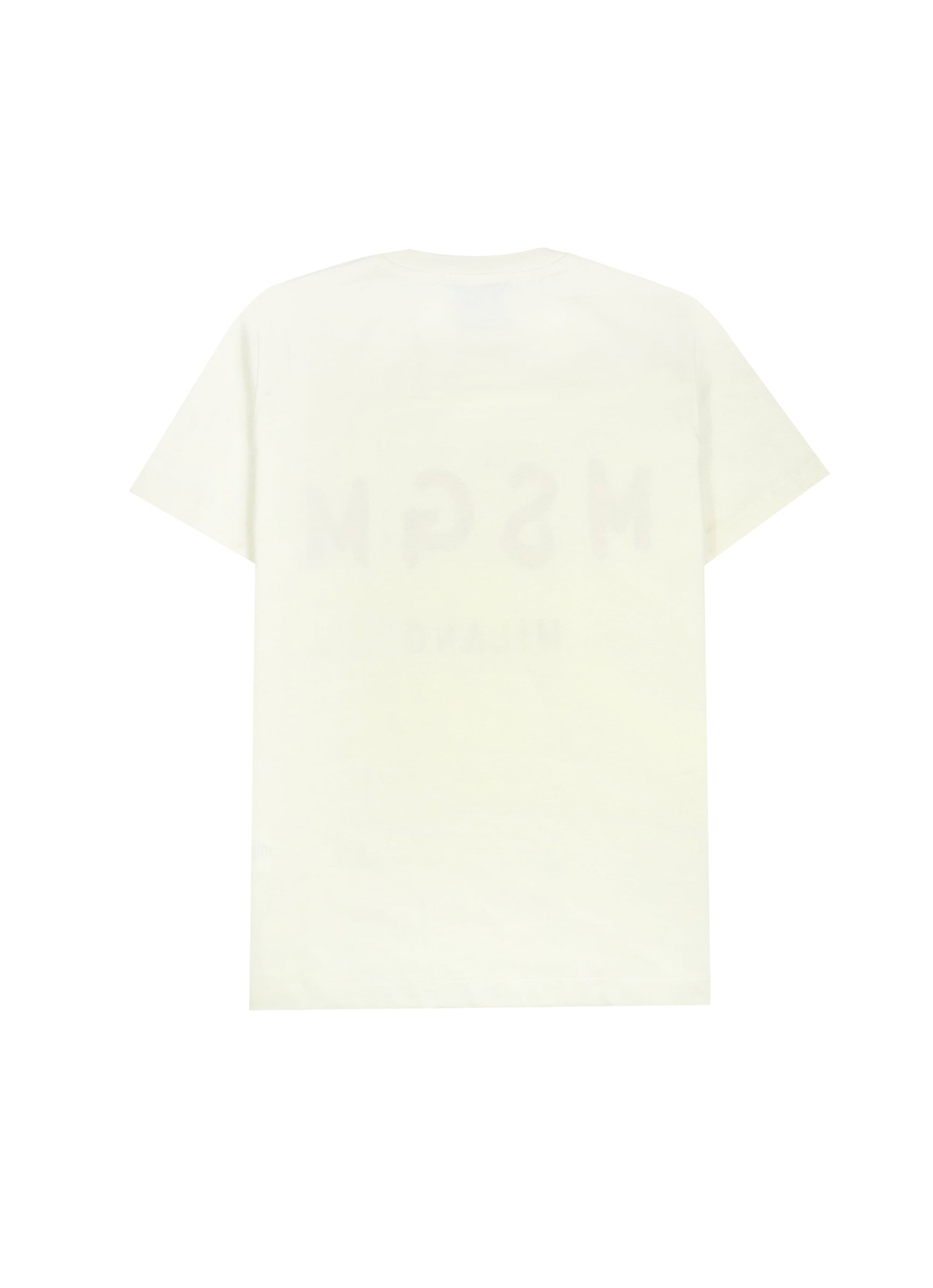 【NEW】MSGM ブラッシュロゴTシャツ 詳細画像 オフホワイト 2