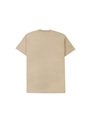 【NEW】MSGM ブラッシュロゴTシャツ【Japan Exclusive/GLITTER PRINT】 詳細画像 ベージュ×グリッターゴールド 2