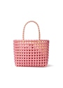 【NEW】ツートンカラープラスティック バスケットバッグ（ミニバッグ付き） 詳細画像 ピンク 2