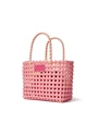 【NEW】ツートンカラープラスティック バスケットバッグ（ミニバッグ付き） 詳細画像 ピンク 3