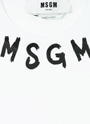 【Basic Color】MSGM NEWブラッシュストロークロゴTシャツ 詳細画像 ホワイト 3