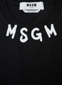 【Basic Color】MSGM NEWブラッシュストロークロゴTシャツ 詳細画像 ブラック 6