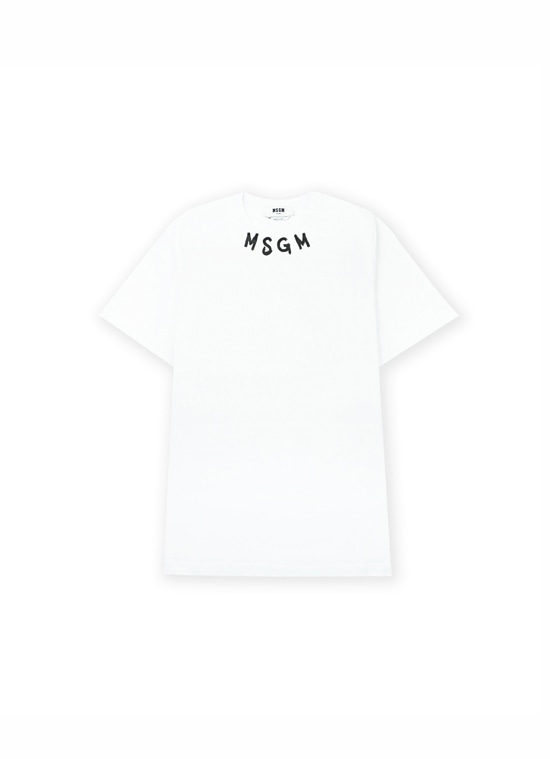 【Basic Color】MSGM NEWブラッシュストロークロゴTシャツ