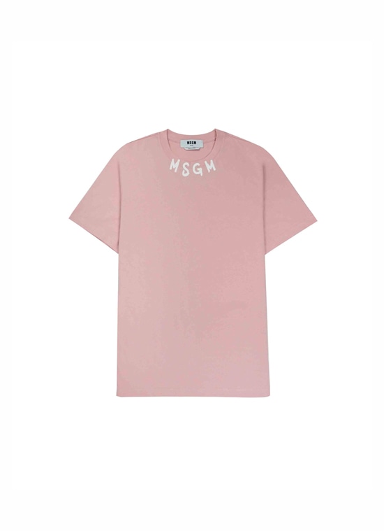 MSGM NEWブラッシュストロークロゴTシャツ