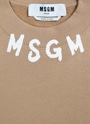 MSGM NEWブラッシュストロークロゴスウェット 詳細画像 ベージュ 3