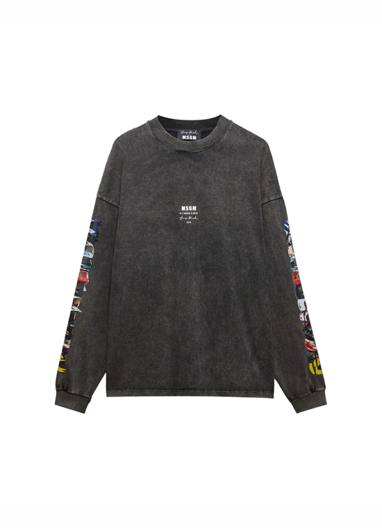 MSGM×TIAGO ALEXANDRE 「If I were a boy」グラフィックTシャツ