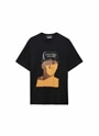 MSGM×TIAGO ALEXANDRE 「Every night you stay」プリントTシャツ 詳細画像 ブラック 1