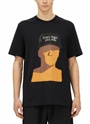 MSGM×TIAGO ALEXANDRE 「Every night you stay」プリントTシャツ 詳細画像 ブラック 2