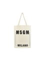 【New】MSGM MILANO ロゴトートバッグ【Japan Exclusive】 詳細画像 ナチュラル 1