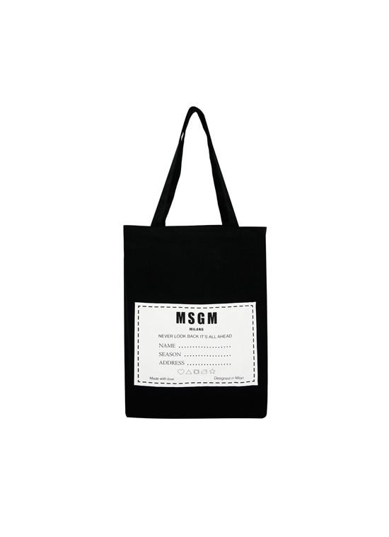 【New】MSGM Name Tagトートバッグ【Japan Exclusive】