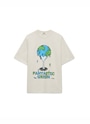 MSGM FANTASTIC GREEN×Burro Studio オーガニックコットンTシャツ（ICE CREAM EARTH） 詳細画像 アイスグレー 1