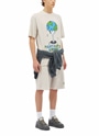 MSGM FANTASTIC GREEN×Burro Studio オーガニックコットンTシャツ（ICE CREAM EARTH） 詳細画像 アイスグレー 4