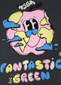 MSGM FANTASTIC GREEN×Burro Studio オーガニックコットンTシャツ（APPLE SHAPED EARTH) 詳細画像 チャコールグレー 3