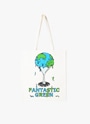 MSGM FANTASTIC GREEN×Burro Studio オーガニックコットントートバッグ（ICE CREAM EARTH） 詳細画像 ナチュラル 1