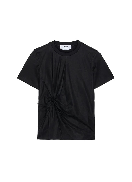 チュールレイヤードTシャツ