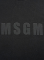 【NEW】MSGM WASHEDロゴ ロングスリーブTシャツ 詳細画像 ブラック 5