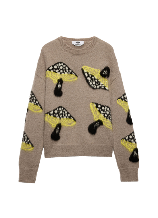 FANTASTIC MUSHROOM ジャガードニット