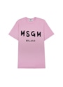 【NEW】MSGM ブラッシュロゴTシャツ 詳細画像 ピンク 1
