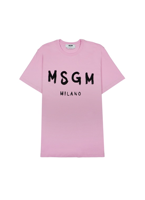 【NEW】MSGM ブラッシュロゴTシャツ