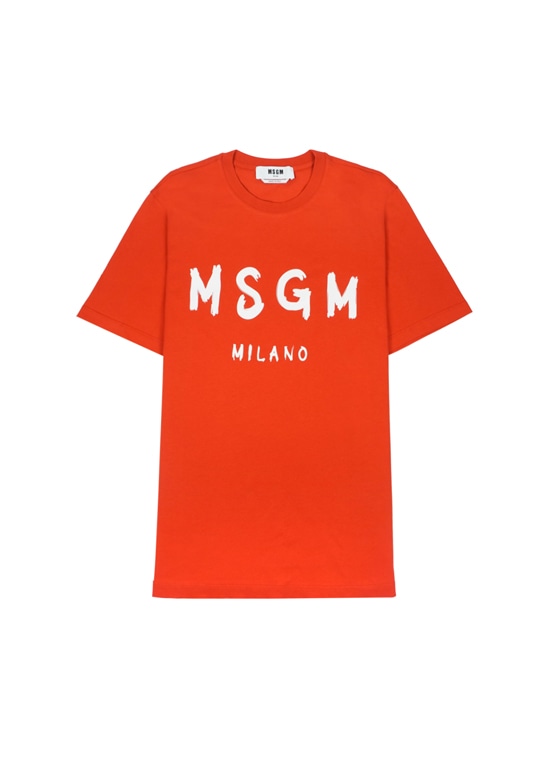 【NEW】MSGM ブラッシュロゴTシャツ