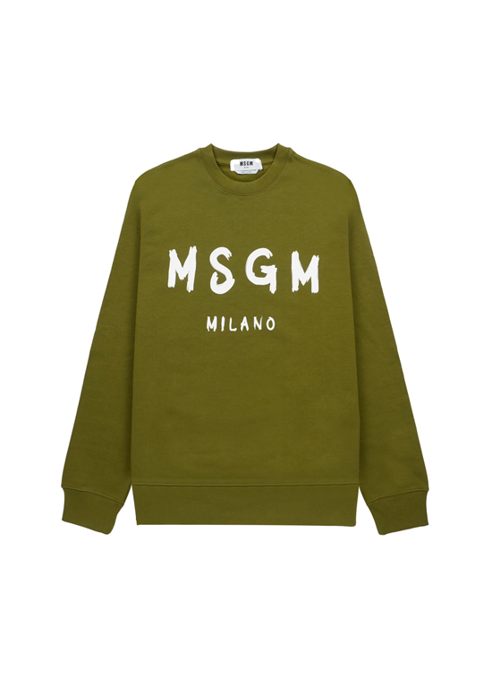 【NEW】MSGM ブラッシュロゴ スウェットシャツ