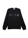 【NEW】MSGM ブラッシュロゴ スウェットシャツ【Japan Exclusive】 詳細画像 ブラック×ブラック 1