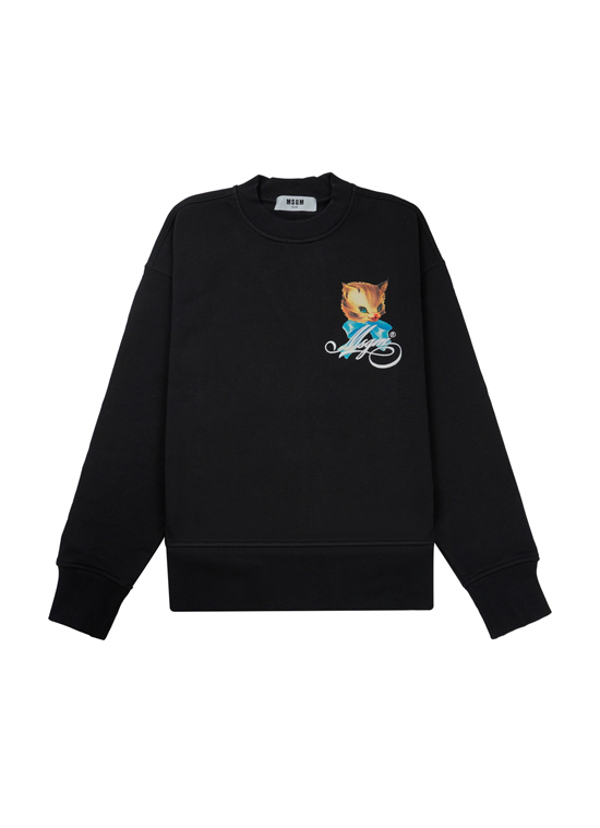 MSGM CUTE KITTY ミニグラフィック スウェットシャツ