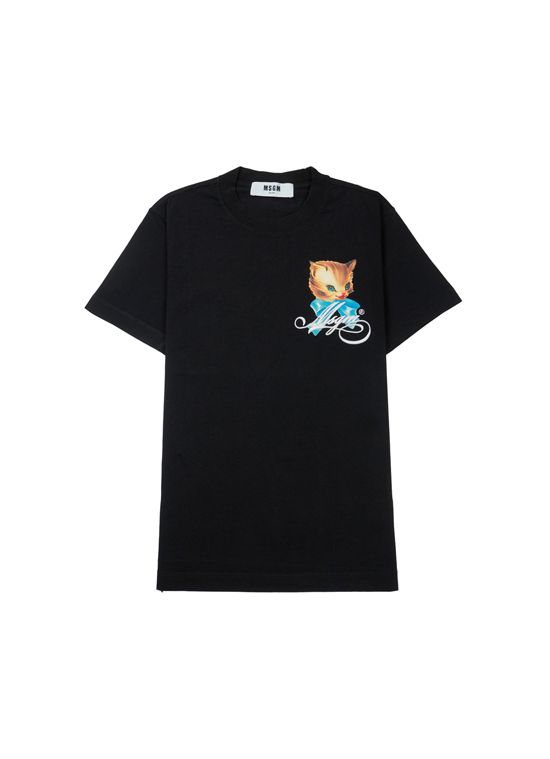 MSGM CUTE KITTY ミニグラフィック Tシャツ