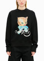 MSGM CUTE KITTY グラフィック スウェットシャツ 詳細画像 ブラック 2