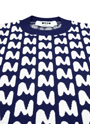 【NEW】「TheMwave」モノグラムジャガードニット 詳細画像 ブルー×ホワイト 3