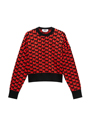 【NEW】「TheMwave」モノグラムジャガードニット 詳細画像 ブラック×レッド 1