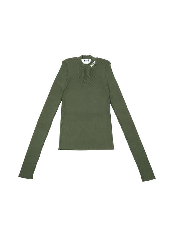 【NEW】ストレッチリブ ジャガードロゴニット