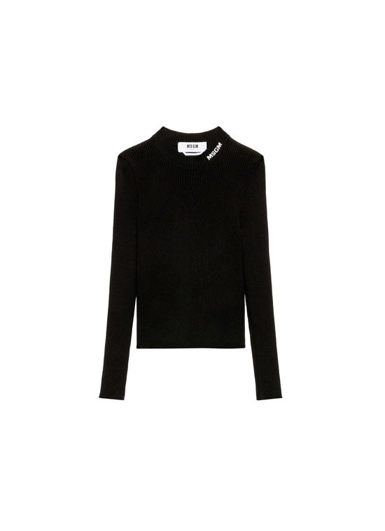 【NEW】ストレッチリブ ジャガードロゴニット