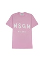 【NEW】MSGM ブラッシュロゴTシャツ 詳細画像 ピンク 1