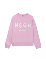 【NEW】MSGM ブラッシュロゴ スウェットシャツ 詳細画像 ピンク 1