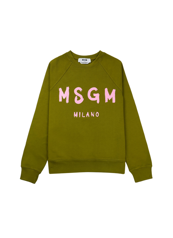 【NEW】MSGM ブラッシュロゴ スウェットシャツ