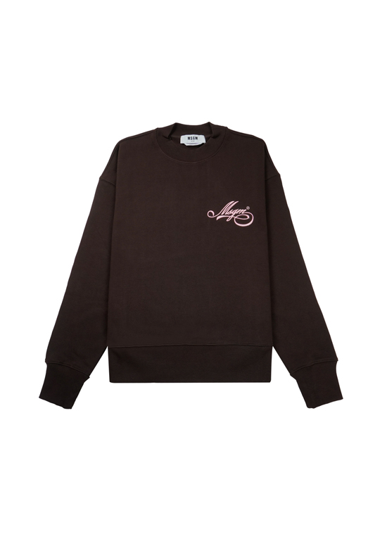 【NEW】MSGM NEW刺繍ロゴ スウェットシャツ
