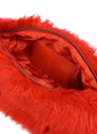 Faux Fur Clutch Bag ー Bright Red 詳細画像 ブライトレッド 4